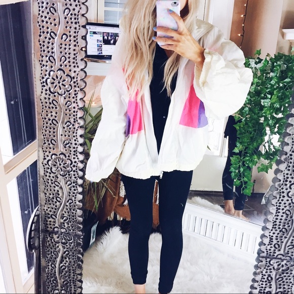 Jackets & Blazers - Vintage Bomber Jacket Pastel 80s Retro 💯 A102